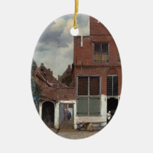 Décoration En Céramique Vue de maisons à Delft La Petite Rue