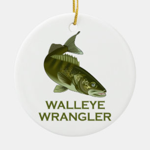 Décoration En Céramique Walleye Wrangler