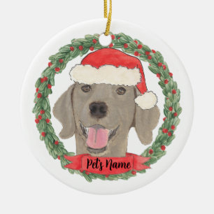 Décoration En Céramique Weimaraner personnalisé