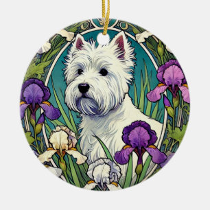 Décoration En Céramique West Highland Terrier Westie