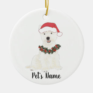 Décoration En Céramique Westie Westie Highland Terrier personnalisé