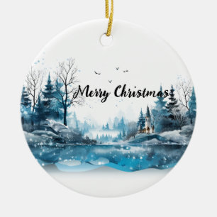 Décoration En Céramique ❄️ Whimsical Winter Wonderland 🎄