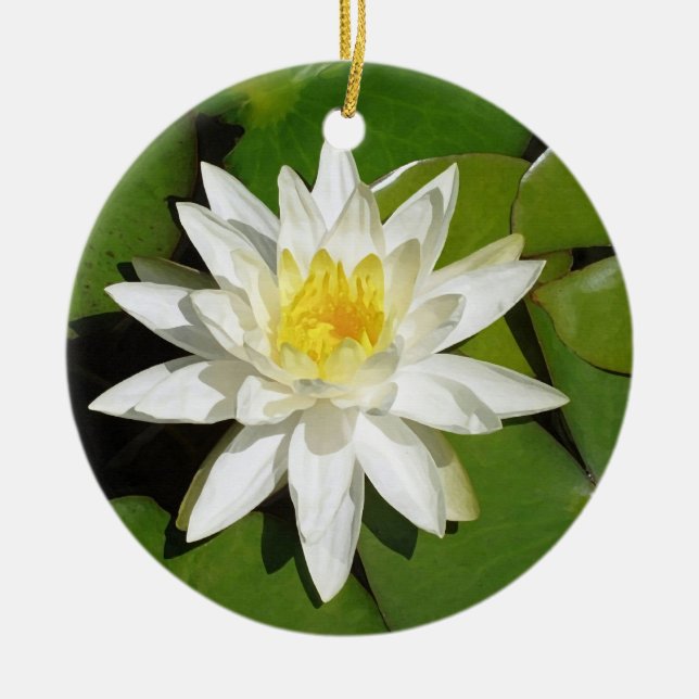 Décoration En Céramique White lotus (Devant)