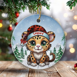 Décoration En Céramique Wild Feline Lovers Woodland Wildlife Kitten 🐆🐈🐾