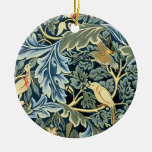 Décoration En Céramique William Morris Birds et Acanthus (Devant)