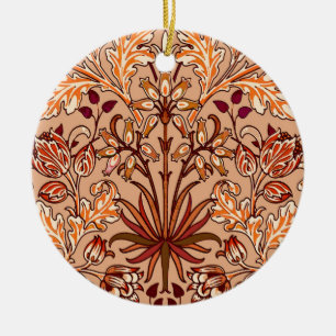 Décoration En Céramique William Morris Hyacinth Print, Brown et Beige