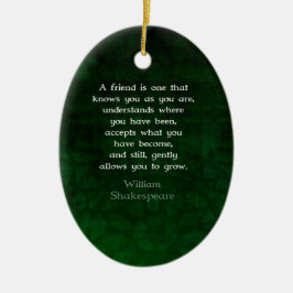 Décoration En Céramique William Shakespeare Friendship Citation Inspiratio