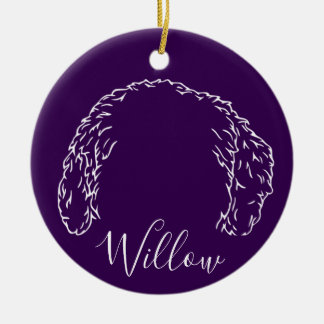 Décoration En Céramique Willow Ornament (Paw Prints)