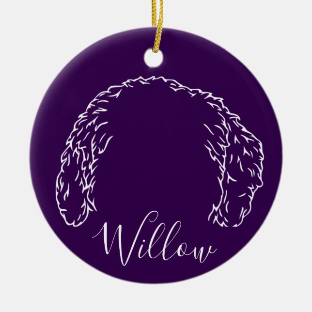 Décoration En Céramique Willow Ornament (Paw Prints) (Devant)