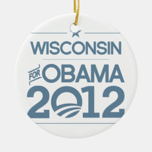 Décoration En Céramique WISCONSIN POUR OBAMA 2012.png