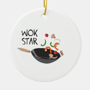 Décoration En Céramique Wok Star
