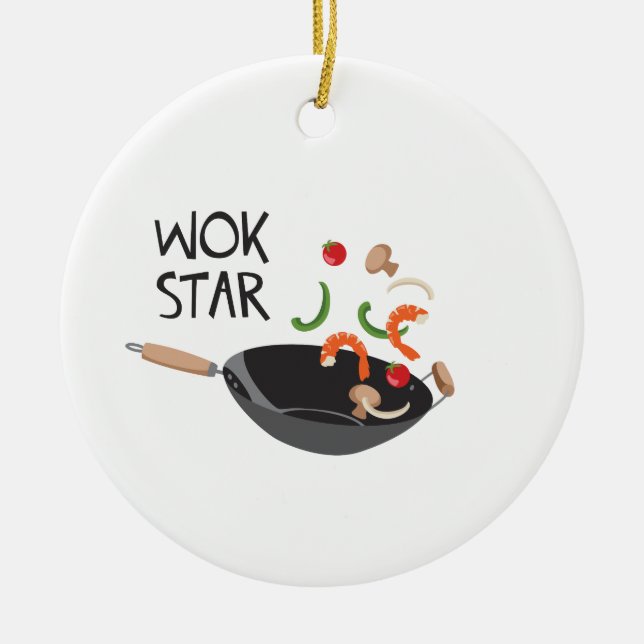 Décoration En Céramique Wok Star (Devant)