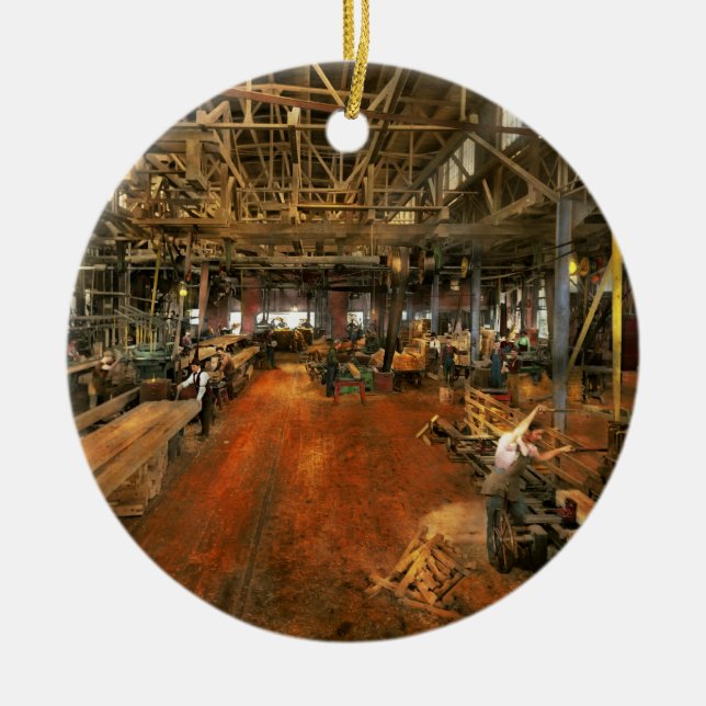 Décoration En Céramique Woodworker - Commission 1905 (Devant)