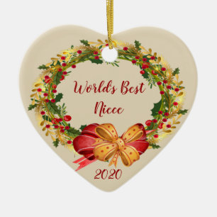 Décoration En Céramique World Best Niece Antique Wreath Noël