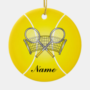 Décoration En Céramique Yellow Tennis Ball Personalize
