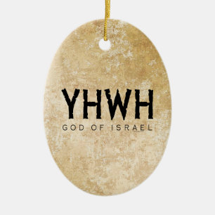 Décoration En Céramique YHWH (Jehovah) Dieu d'Israël