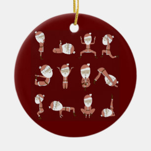Décoration En Céramique Yogi père Noël