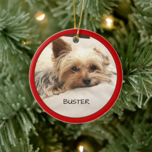 Décoration En Céramique Yorkie Terrier Chien Personnalisé 