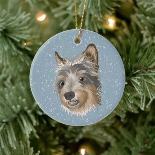 Décoration En Céramique Yorkshire Terrier