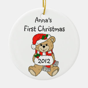 Décoration En Céramique Your Child's Name First Christmas Ornament