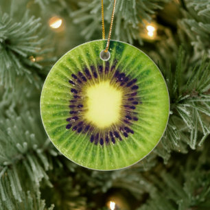 Décoration En Céramique Yummy Kiwi Fruit Green 4Stephanie