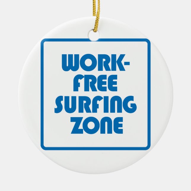 Décoration En Céramique Zone de surf sans travail (Devant)