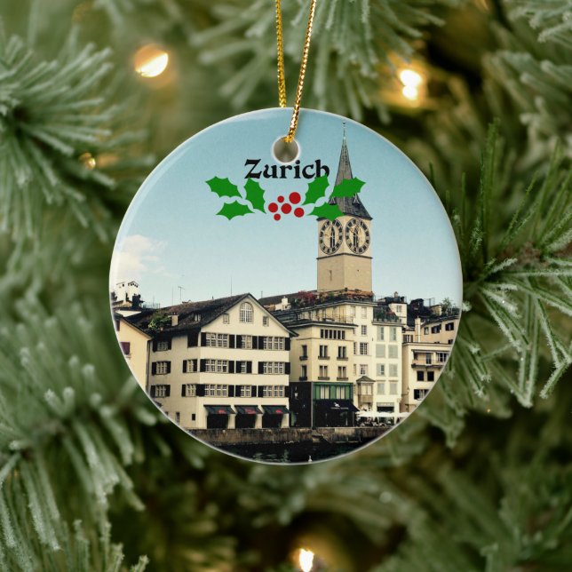 Décoration En Céramique Zurich, Suisse (Arbre)