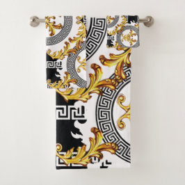 Décoration grecque d'or noir