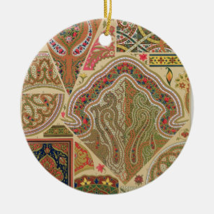 Décoration indienne, plat XIX 'd'Orna polychrome