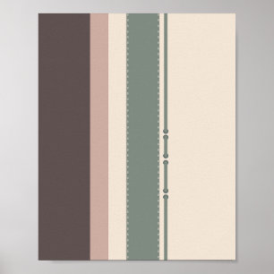 Décoration intérieure minimaliste à rayures pastel