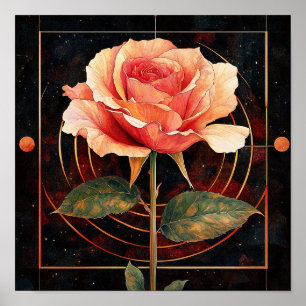 Décoration murale de fleurs de rose classique DIY