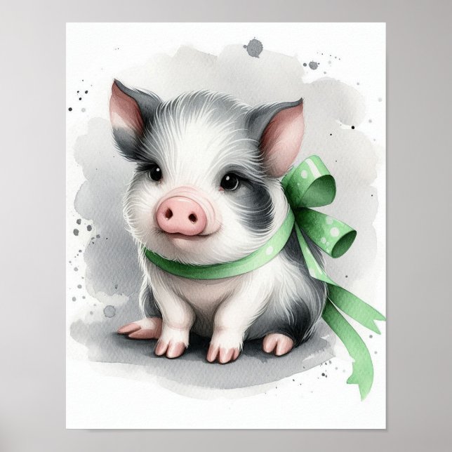 Décoration murale de la nurserie de cochons (Devant)