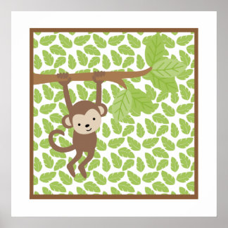 Décoration murale de nurserie Little Monkey Sweet