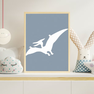 Décoration murale de nursery en silhouette de Ptér