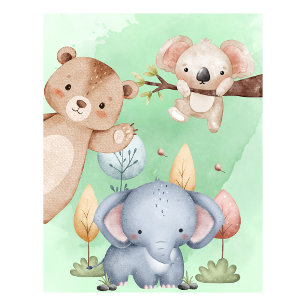 Décoration murale pour la nurserie d'animaux de sa