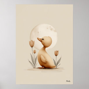 Décoration murale scandinave de canard pour bébé n