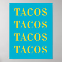 Décoration murale Tacos Tacos, Affiche de chambre 