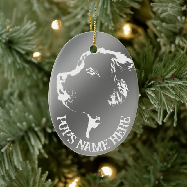 Décoration personnalisée de chien de l'ornement de (Arbre)