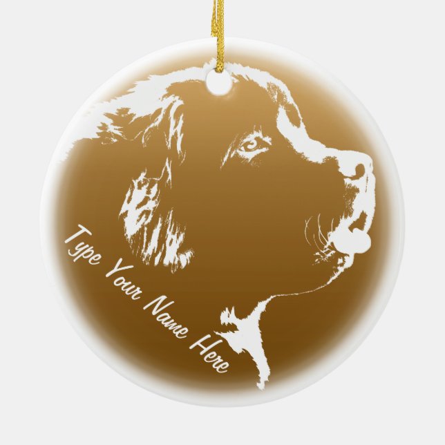 Décoration personnalisée de chien de l'ornement de (Dos)