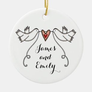 Décoration personnalisée en céramique Mariage