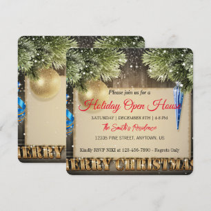 Décoration pour le sapin de Noël Carte de vacances