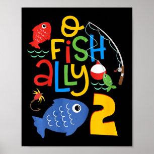 Décorations d'anniversaire O-fish-ally deux pour e