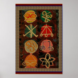 Décorations de symbole de Karuna Reiki d'abrégé