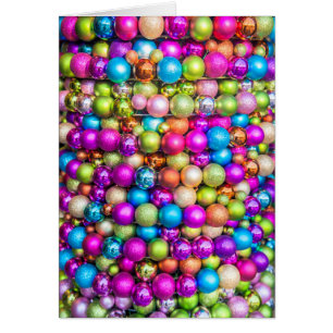 Décorations multicolores de boule en verre