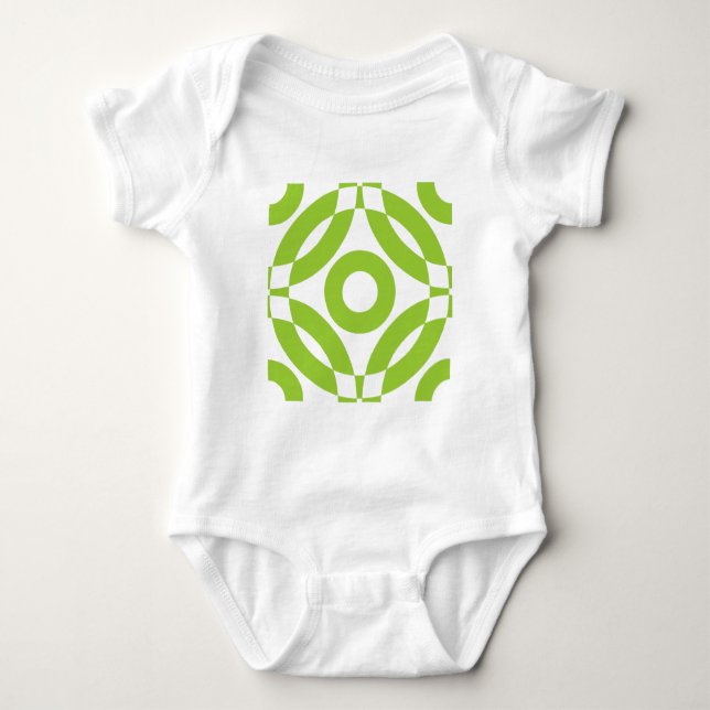 Decorative 02 - Martian Green Baby Strampler (Vorderseite)