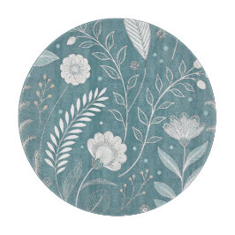 Decorative 12 Inch Glass Cutting Board for Kitchen Schneidebrett