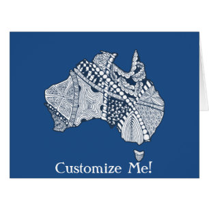 Decorative Australia Map Art