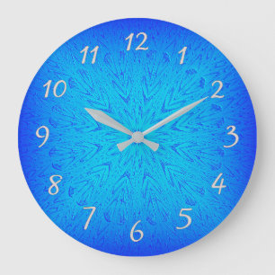 Decorative blaue Uhr