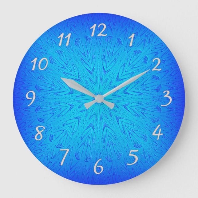 Decorative blaue Uhr (Vorderseite)