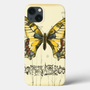 Decorative Butterfly with Wildflowers Case-Mate iPhone Hülle